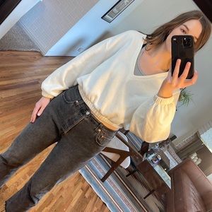 Urban outfitters cropped sweatshirt